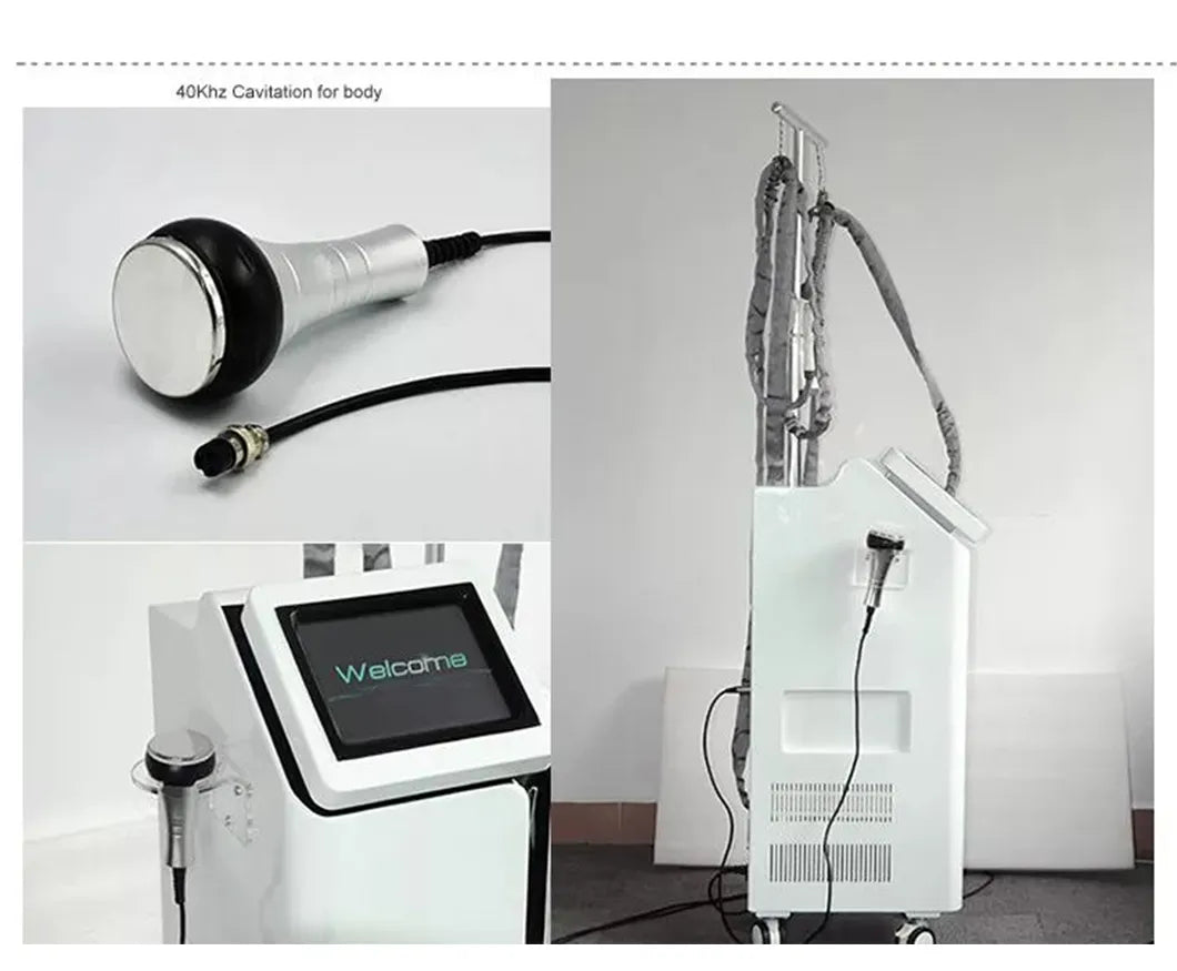 Penggelek Vakum Inframerah Pengurangan 40K Cavitation RF Pembentuk Badan Mesin Pelangsingan Wajah