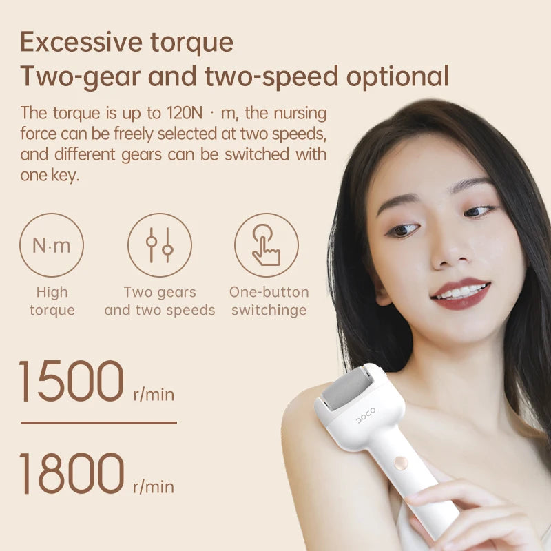 DOCO Electric Pedicure Foot Polishing Artifact to Remove Dead Skin Rub Calluses Beauty foot Grinding Stone Knife Home Foot Care - Image 5