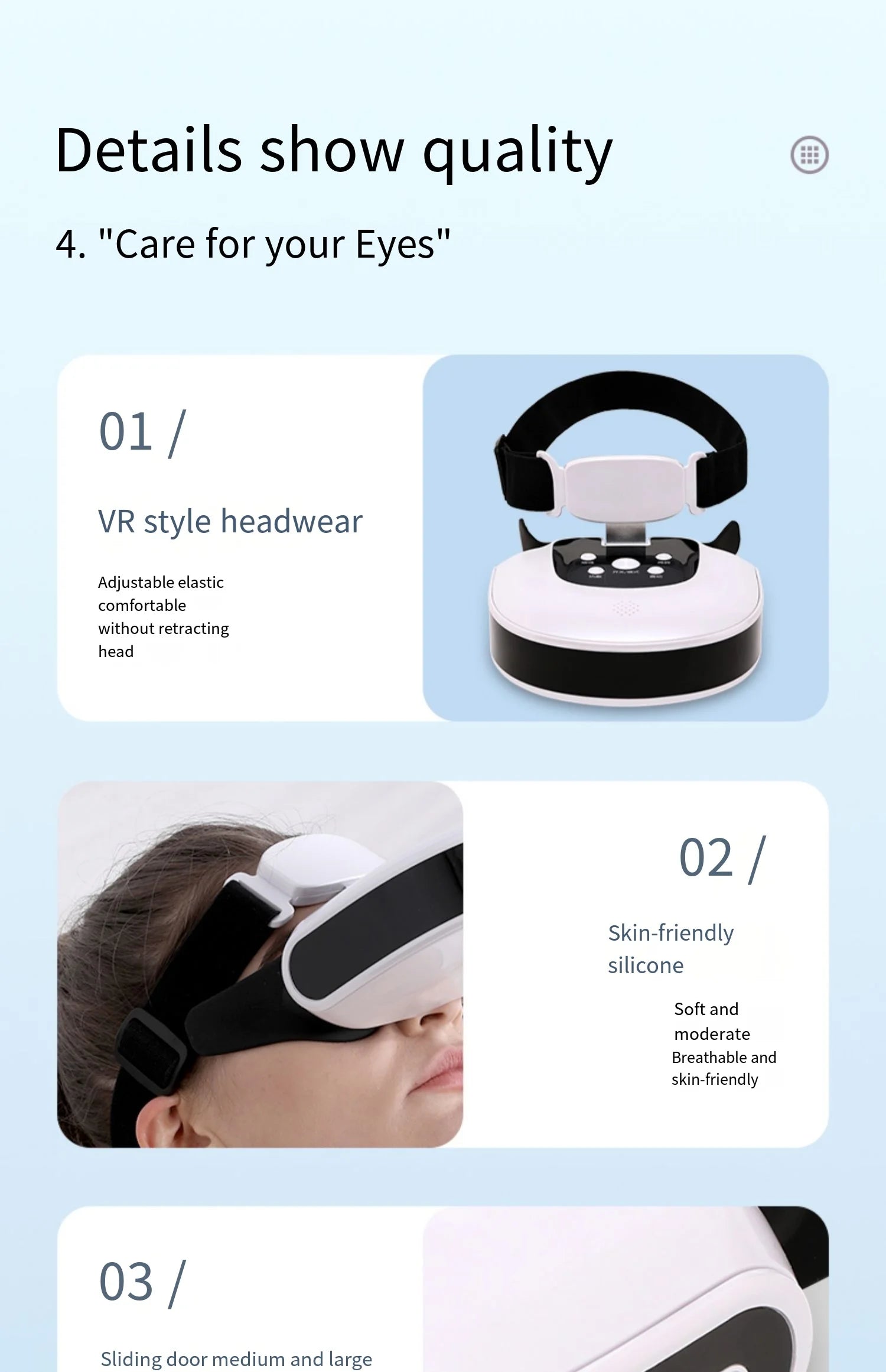 24D Laser Acupuncture Eye Massager with TENS Stimulation for Vision Restoration & Myopia Treatment