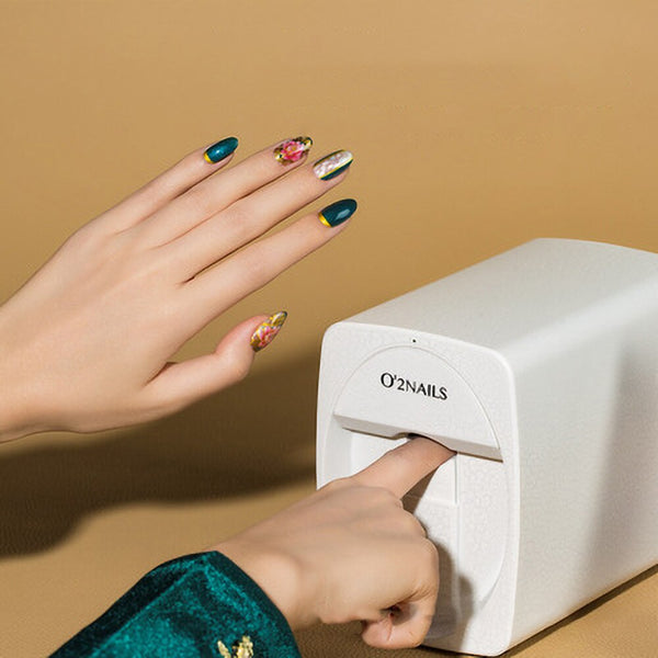  O2NAILS - Impresora portátil de uñas M1, máquina de impresión  de arte de uñas móvil para uso doméstico y salón de uñas (oro rosa)