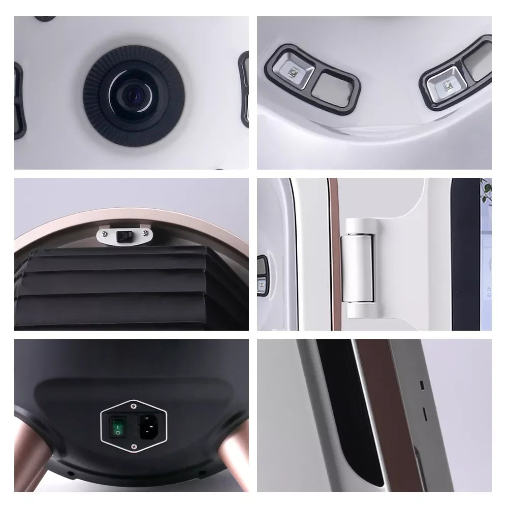 M9 Dermoscope 3D Magic Mirror - Professional Skin Analyzer with AI, 20MP HD Camera, RGB/UV/PL Imaging for Beauty Salons & Clinics