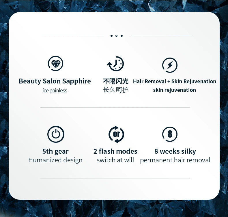 Deess GP592 Ice Cooling IPL Hair Removal System - 2-in-1 Home Use Device with Unlimited Shots & Permanent Flash Life