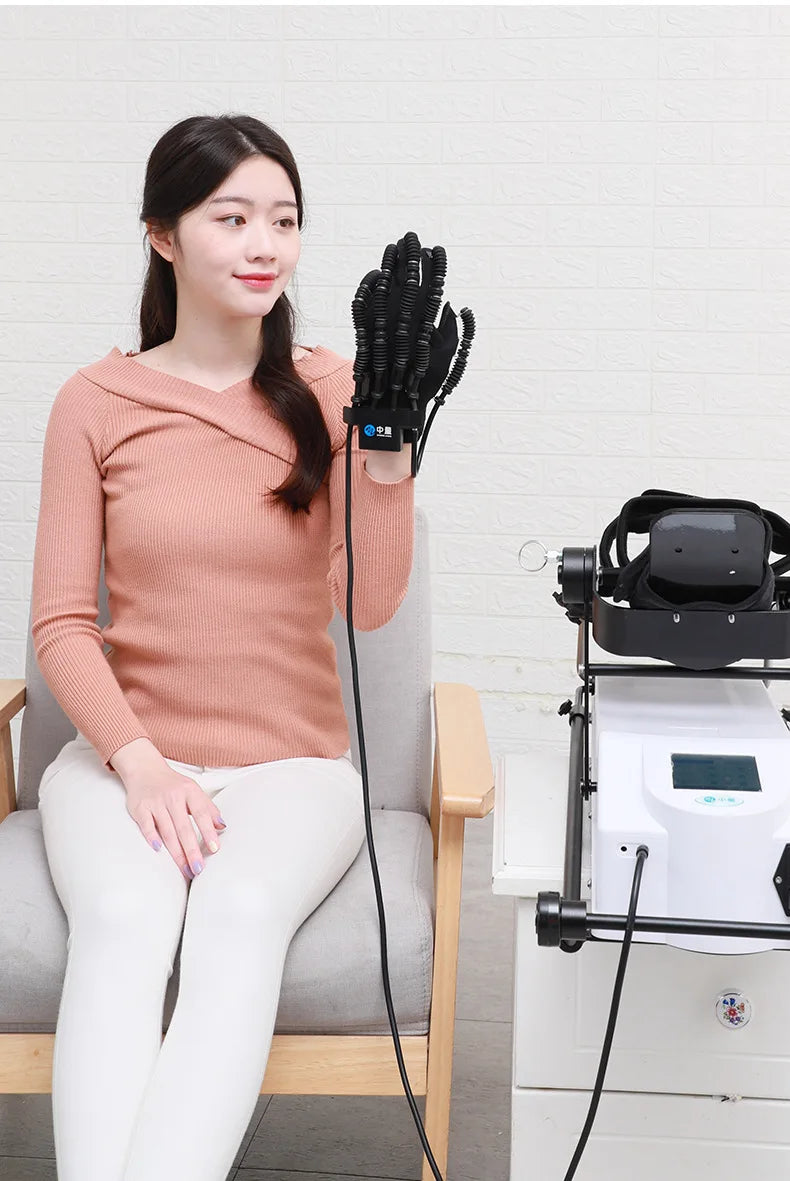 Stroke rehabilitációs kesztyűk és lábtornász felszerelések a hemiplegia helyreállításához – Kényelmes térdtréning robotok