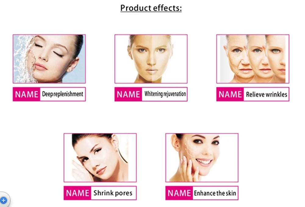 Pistola per mesoterapia per la bellezza del viso - Trattamento viso con acqua nano per il ringiovanimento della pelle, la rimozione delle rughe e l'anti-invecchiamento