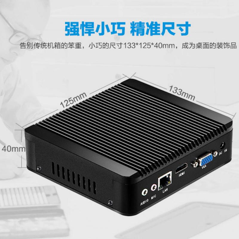 Mais recente Mini PC Celeron J1800 2,41 GHz Lan N2830 Industrial Thin Client Fanless Design Micro Windows7 OS USB 3.0