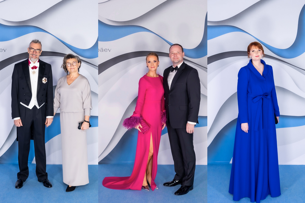 Custom-made red carpet dresses for the Estonian Presidental Reception