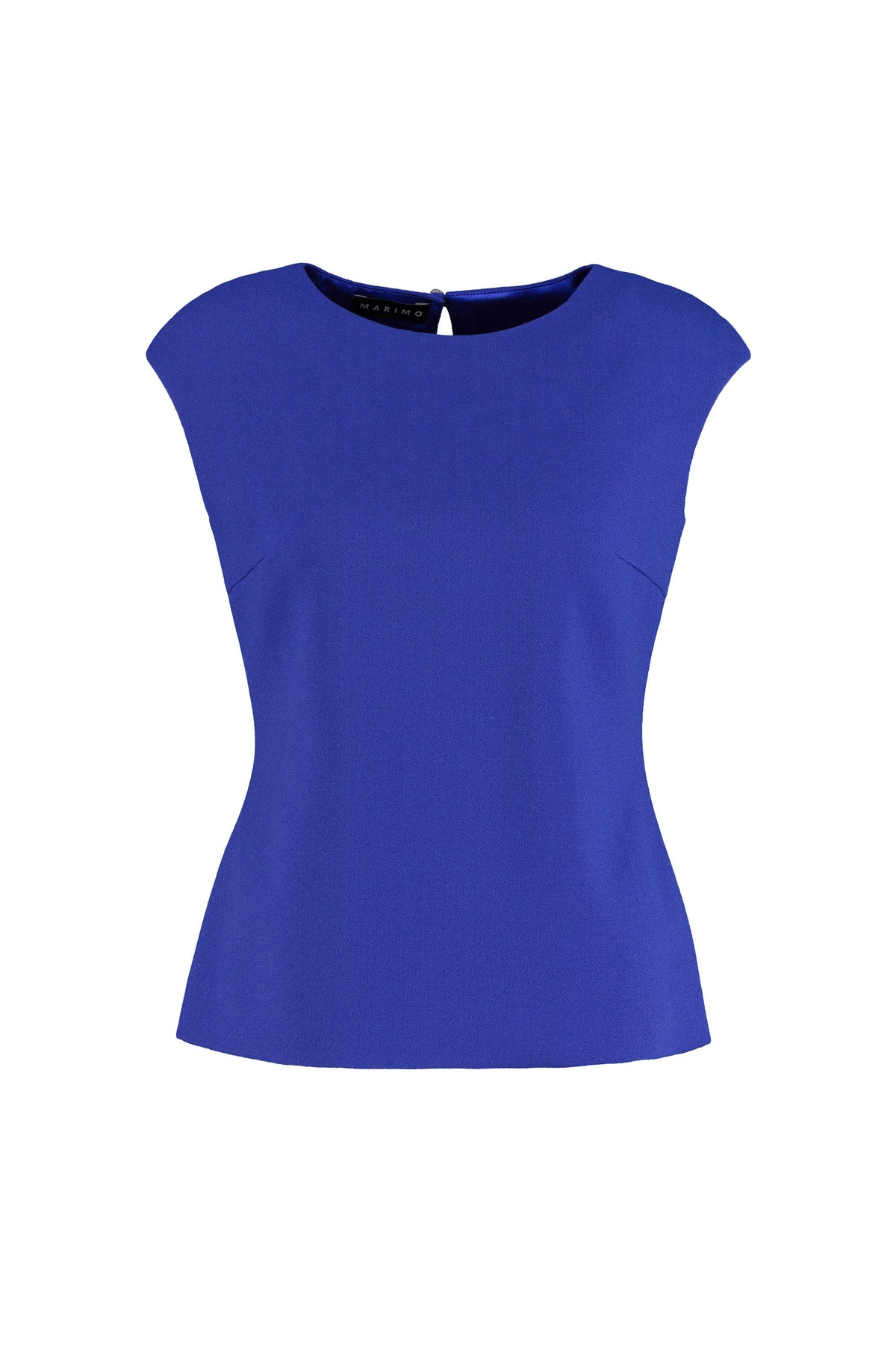 SALVIA ROYAL BLUE WOOL CREPE BLOUSE – Marimo Fashion