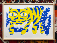 Load image into Gallery viewer, Silkscreen tiger A2
