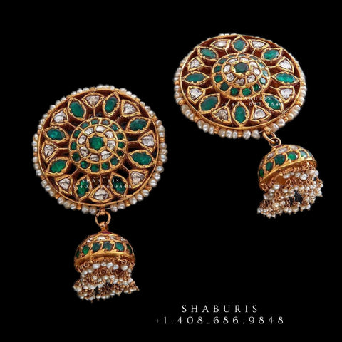 Wedding Ladies Gold Jhumka Earrings at Rs 73000/set in Pali | ID:  2849550565748