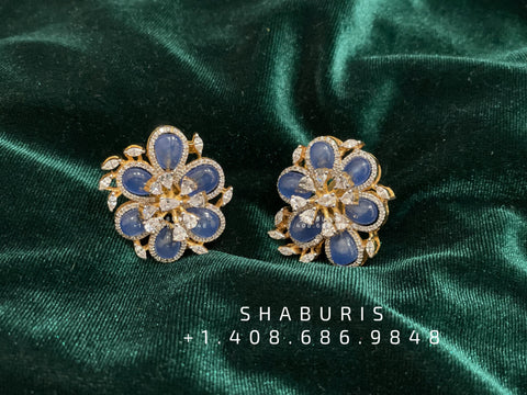 diamond earrings south indian style