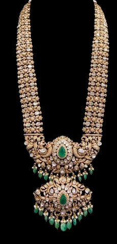 traditional south indian diamond necklace designs