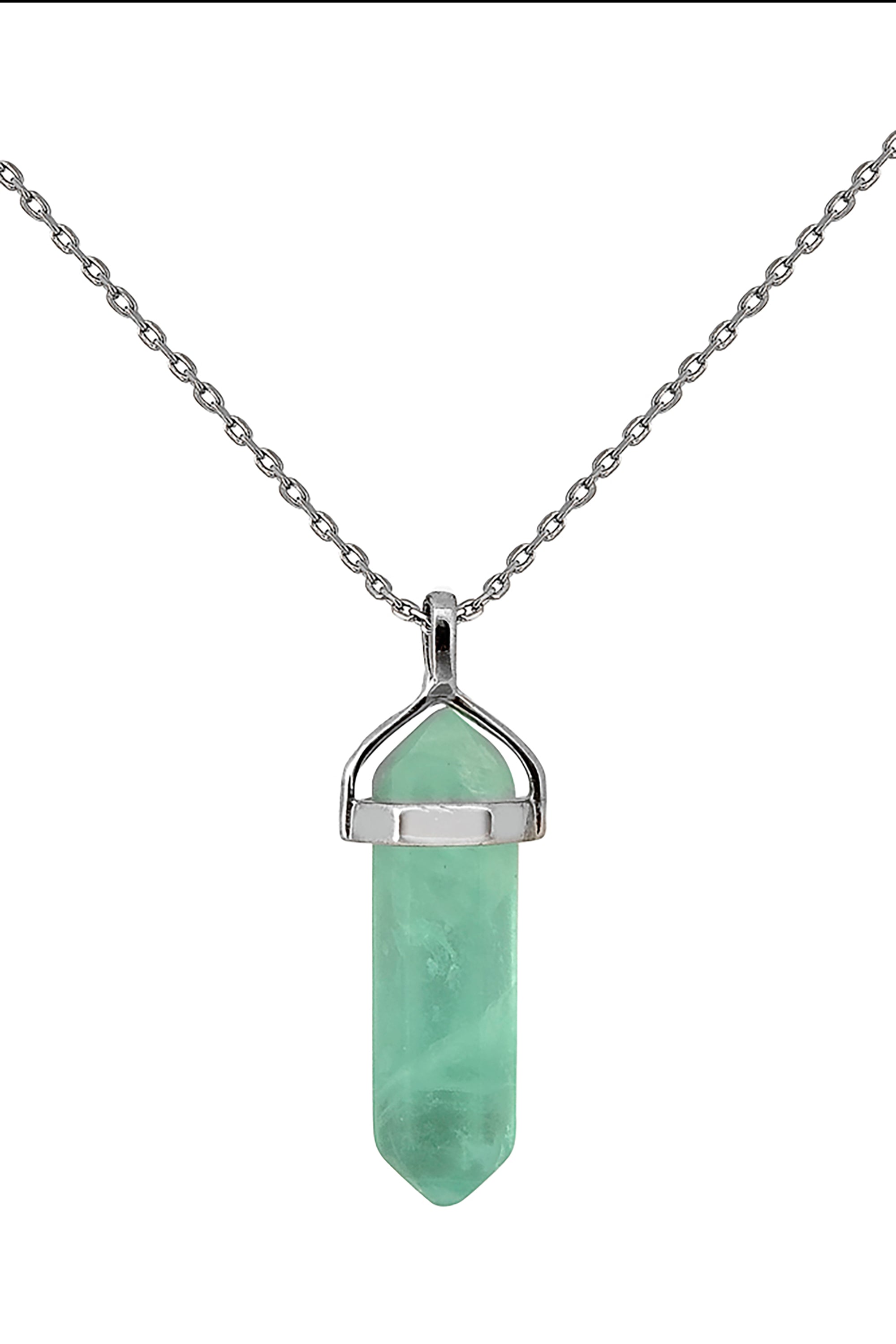 Fluorite, Rainbow Tumblestone Pendant With Metal Loop – Dervish Online Shop