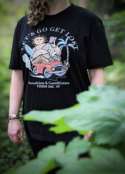 Let's Get Lost T-shirt - Black