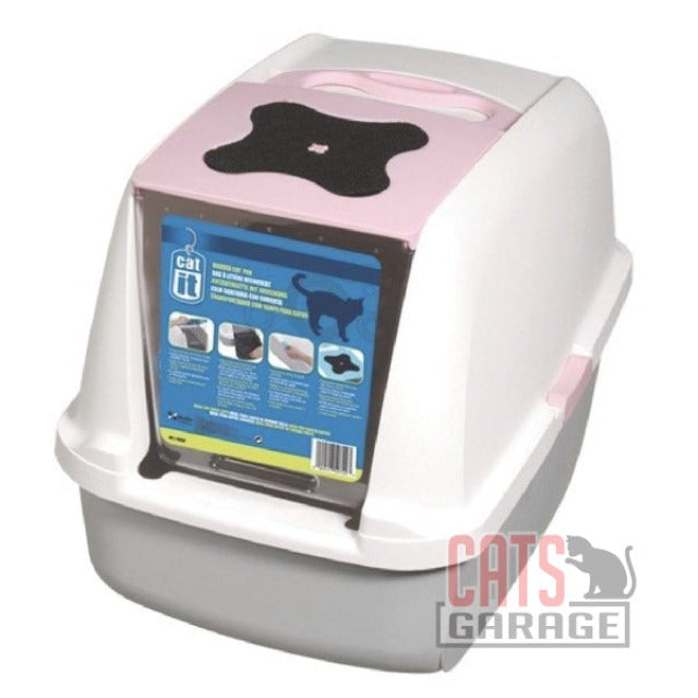 Photo 1 of Catit® Hooded Cat Pan - Pink