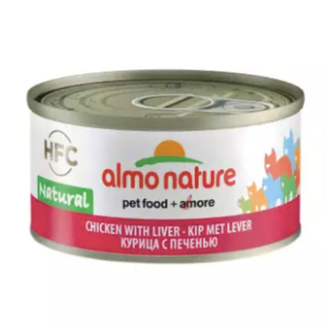Almo Nature HFC Natural Chicken & Liver Wet Food 70g X24