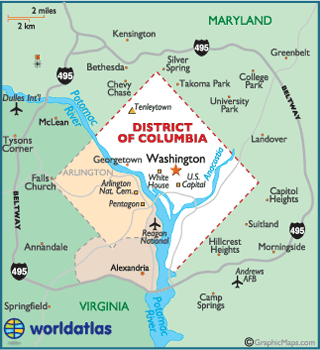 Washington, DC Metropolitan Area map