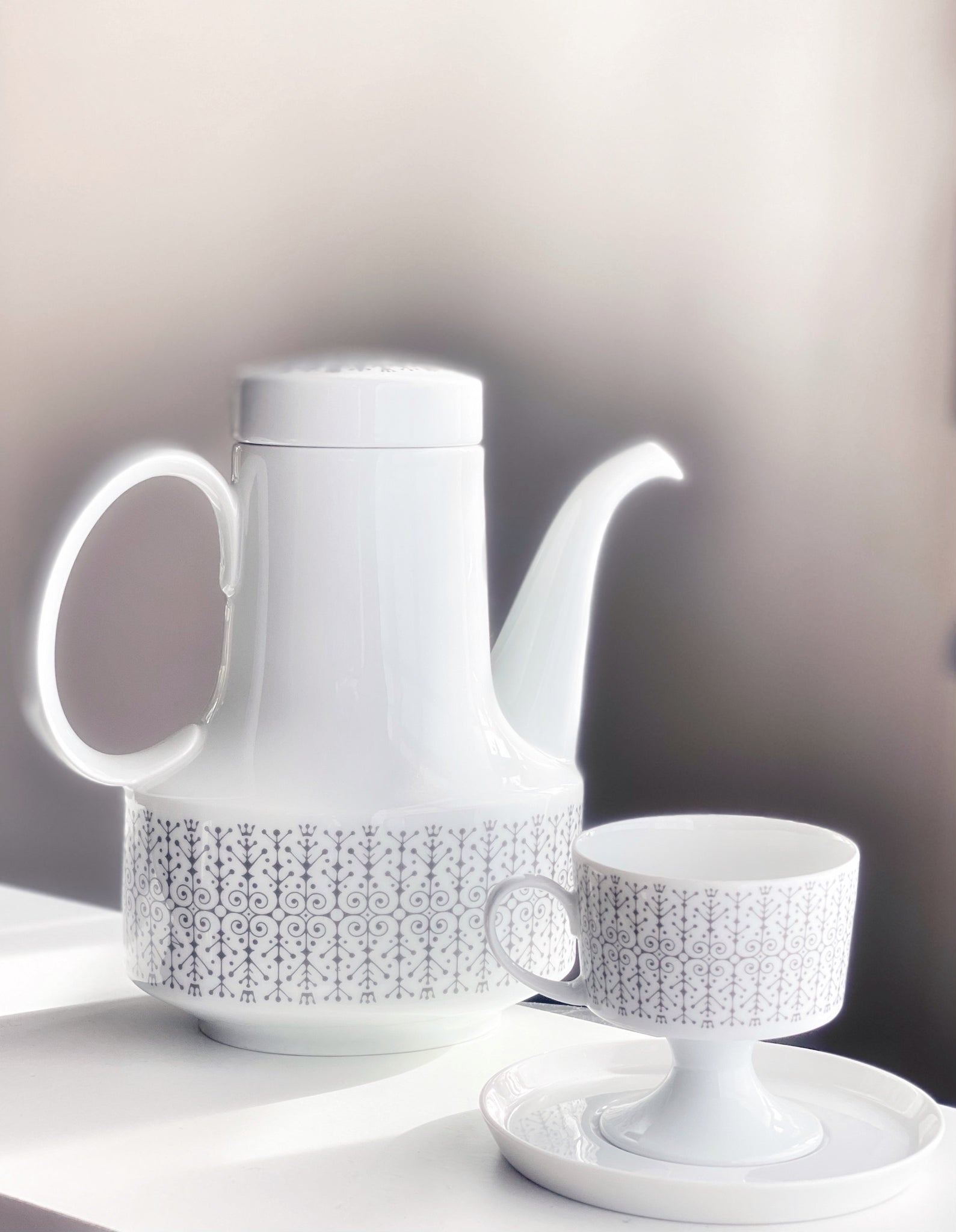 Tapio Wirkkala for Rosenthal Composition Sgrafitto Grey 6016 Tea Coffe –  Scandinavian Modern