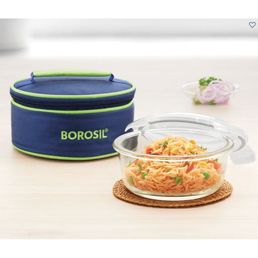 2 Round Microwavable Glass Lunch Box (Foodluck Flat) - ICYCSBS400H