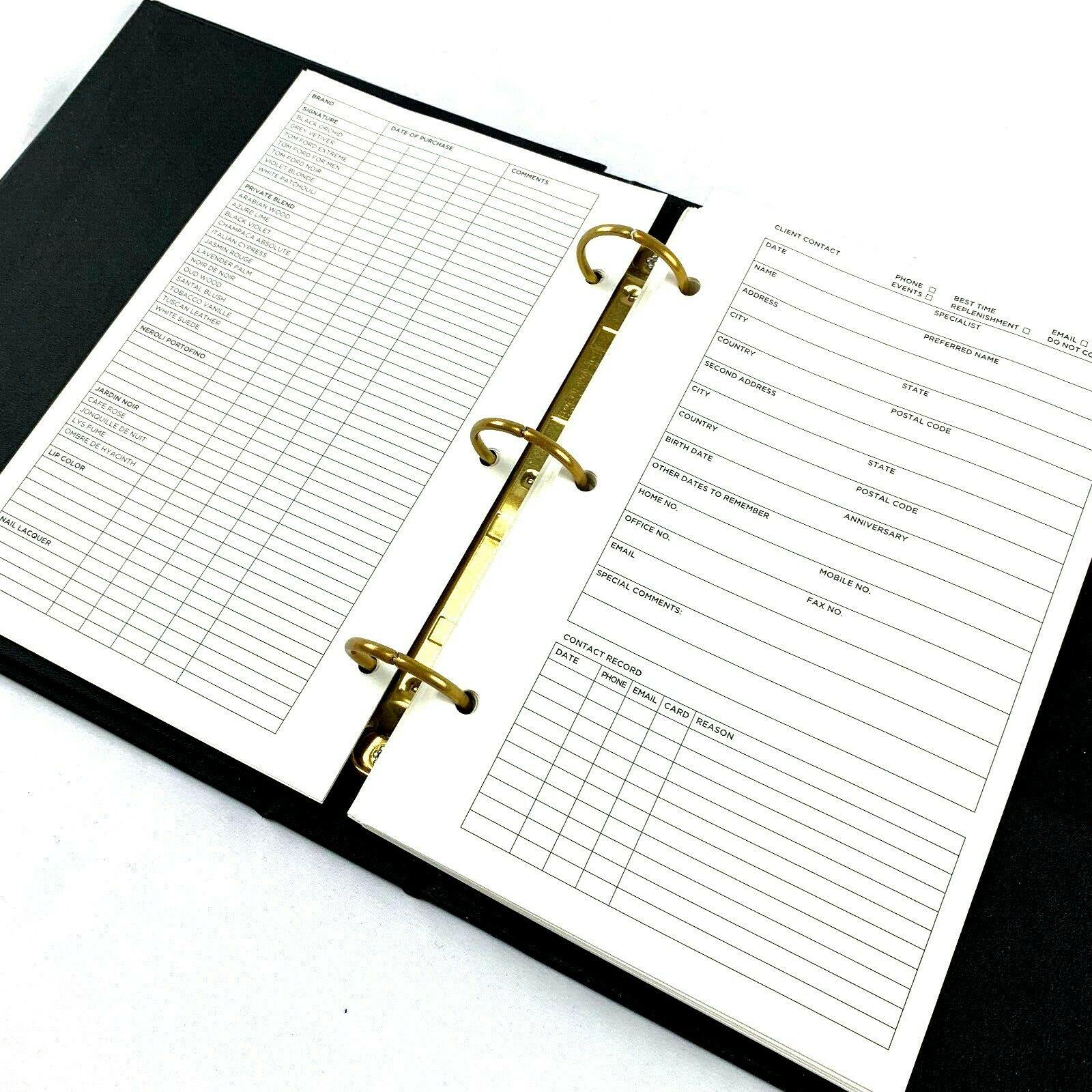 TOM FORD Brown Gold Appointment Binder with Blank Fill Pages – Genuine  Design Luxury Consignment