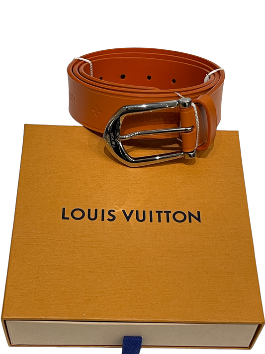 Louis Vuitton Travelling Requisites Black Leather Belt Size 42 – Genuine  Design Luxury Consignment