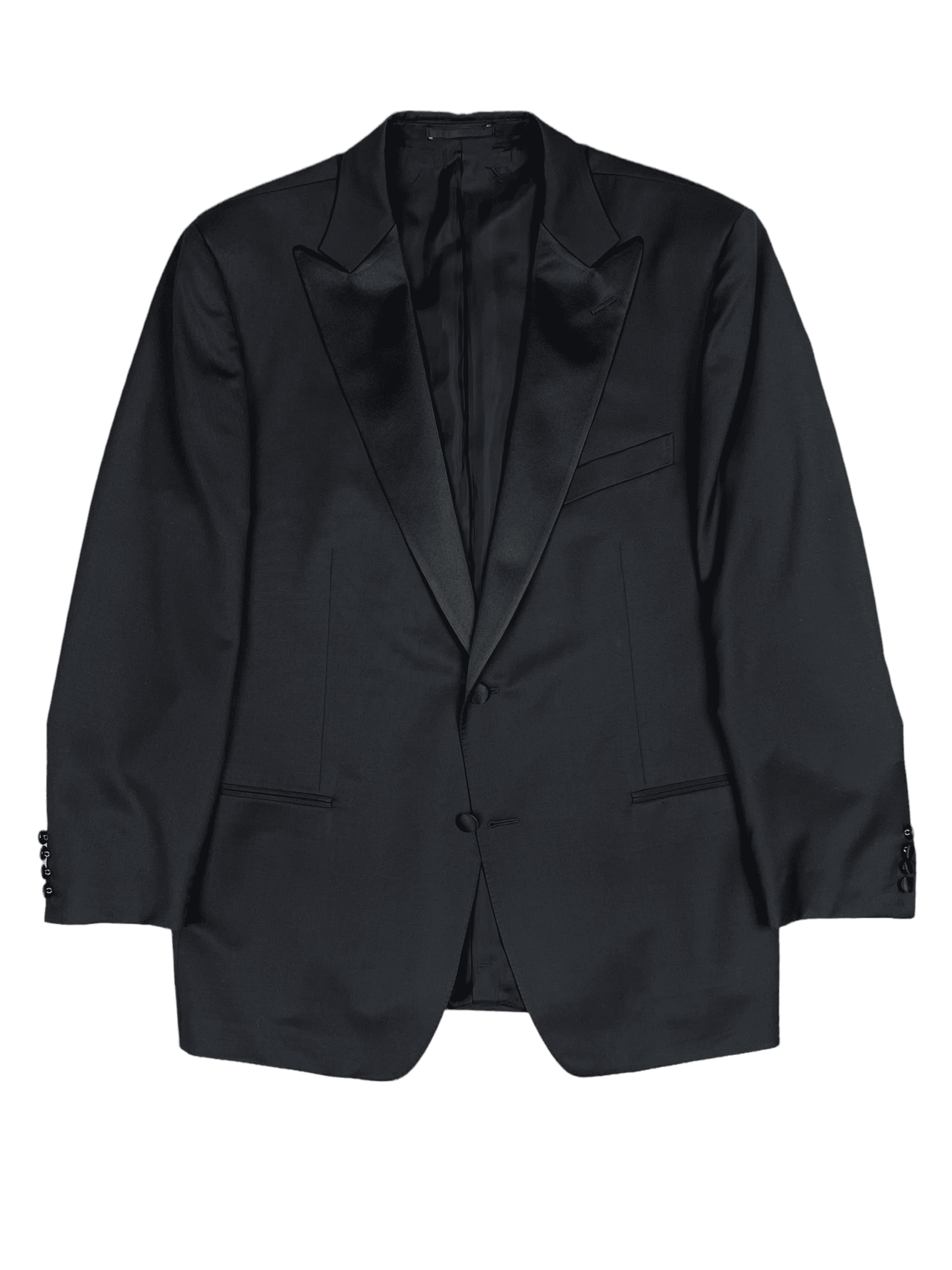 Z Zegna Black Wool Tuxedo 46R – Genuine Design Luxury Consignment