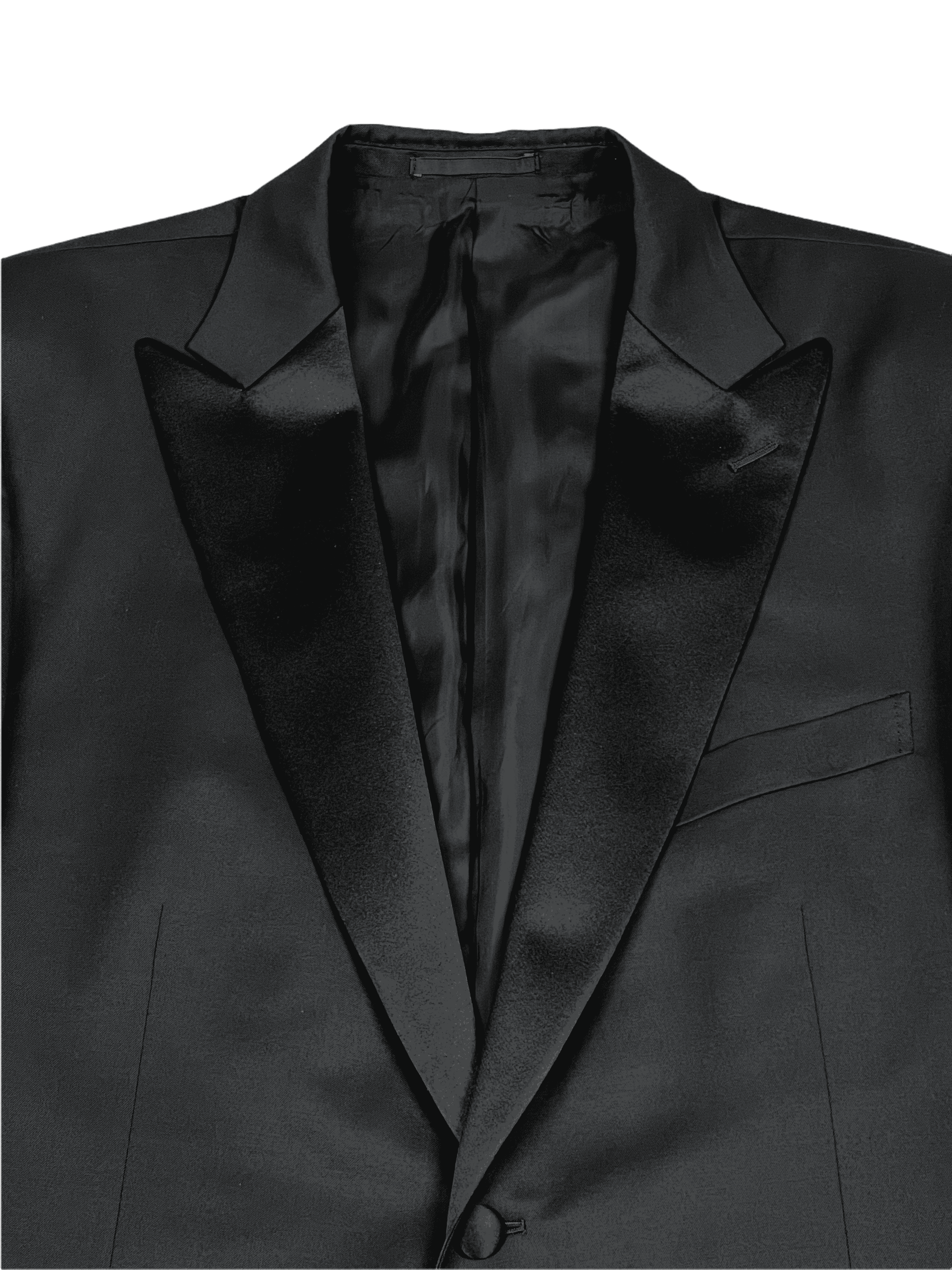 Z Zegna Black Wool Tuxedo 46R – Genuine Design Luxury Consignment