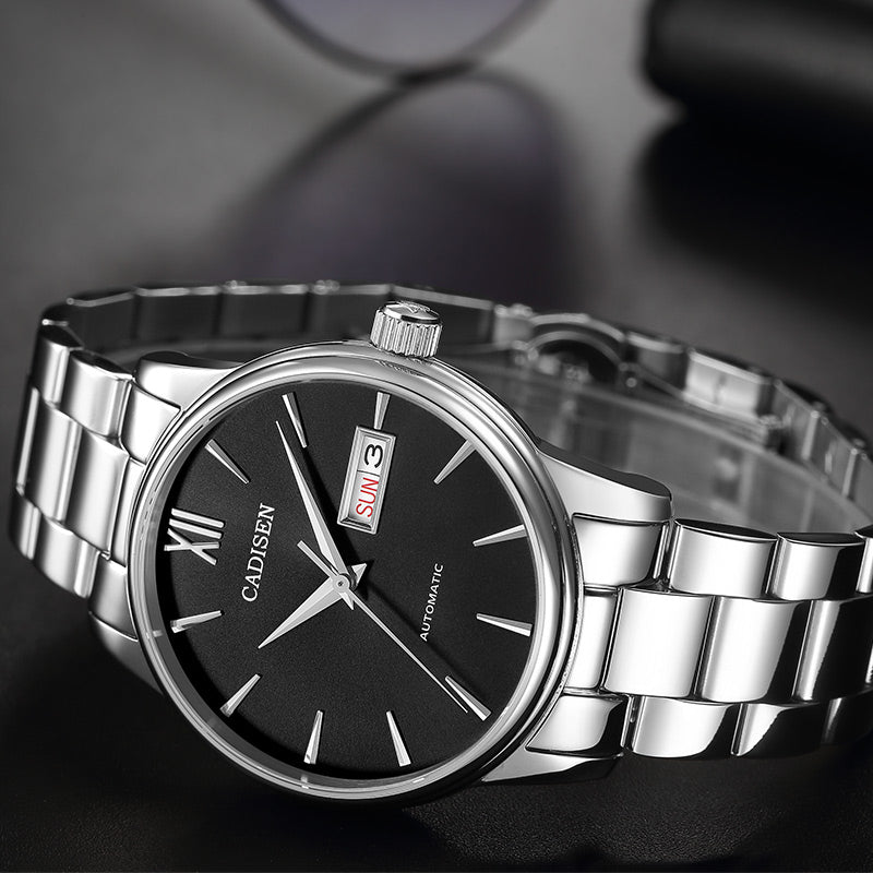 Cadisen C1032M Self-wind Automatic Watch Sapphire Crystal Genuine ...
