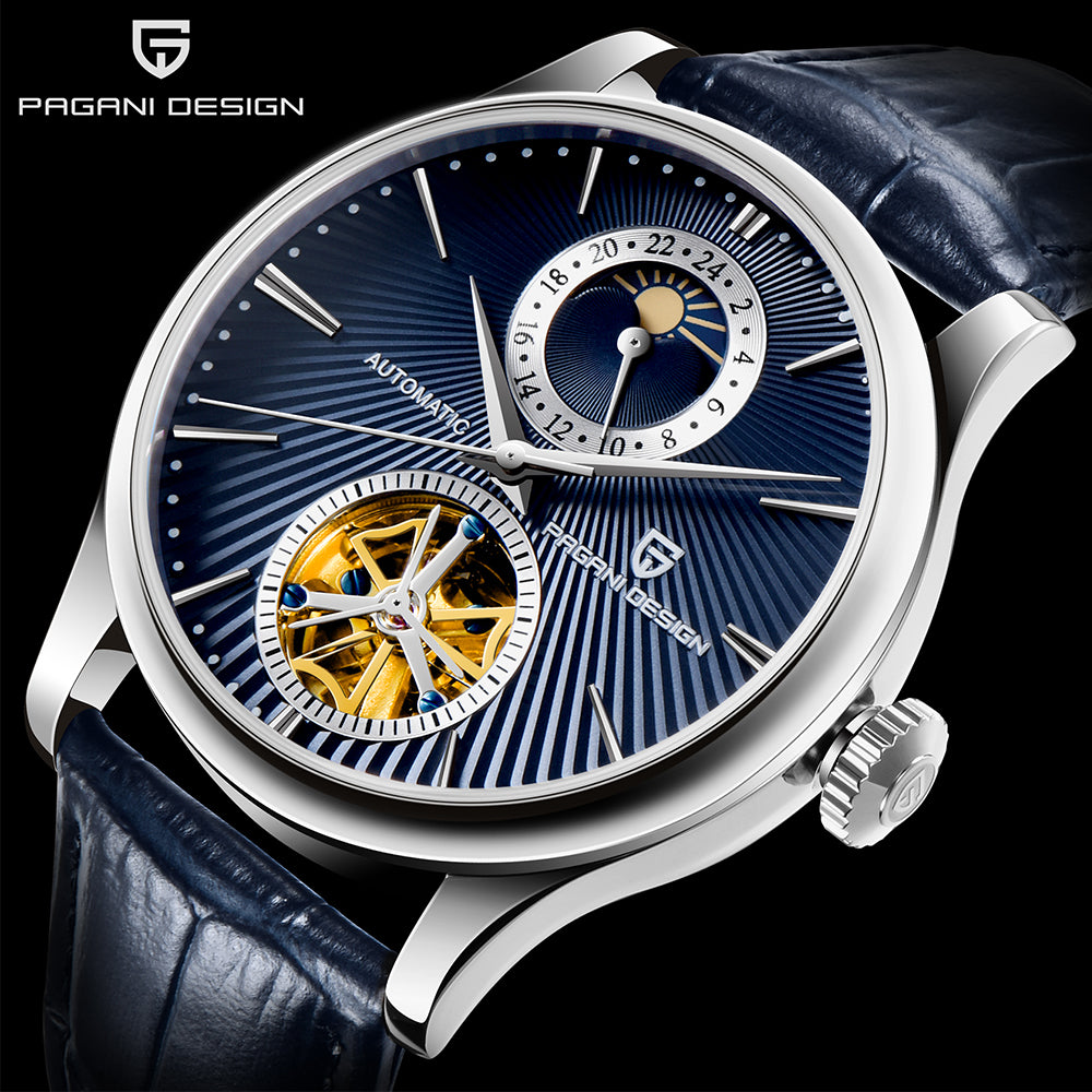 Pagani Design PD-1656 tourbillon Chronograph Watch Stainless Steel Band ...