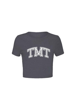 TMT Collegiate Grey Crop Tee