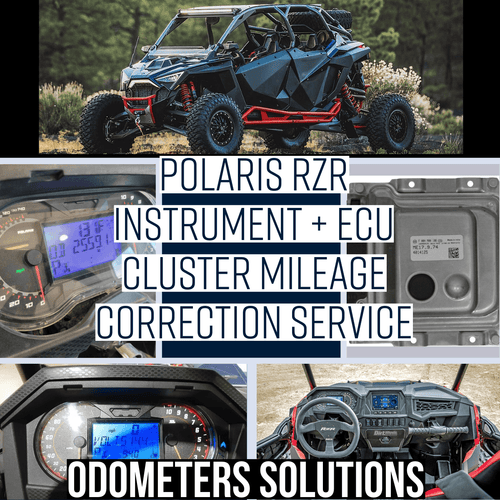 Polaris RZR Instrument Cluster Mileage and ECU Hours Correction Service