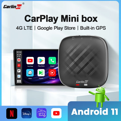 Carlinkit CarPlay Mini Ai TV Box Andoroid 11 Wireless CarPlay