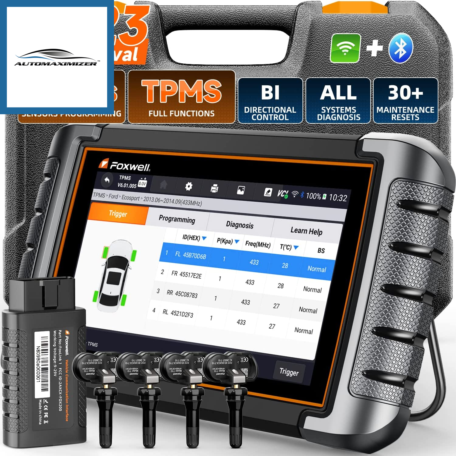 OBD2 Scanner Free Update, Newest One-Stop TPMS – AutoMaximizer
