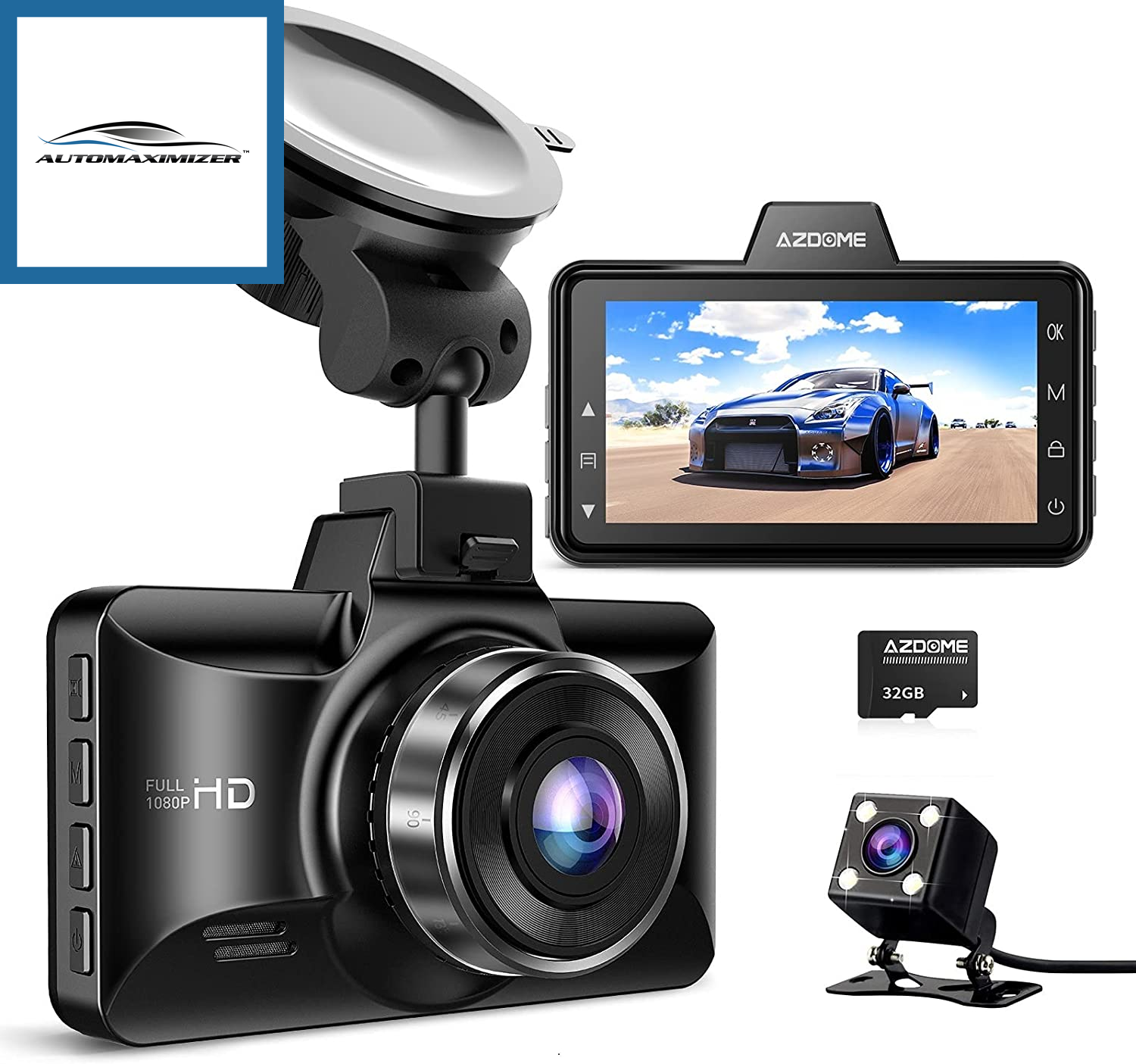 Car Camera - Dash Cam Front Fhd 1080p Car Camera,2.0 Inch Mini Screen Car  Dash Camera, Dashboard Camera,night Vision,max Support 32gb Cardfor