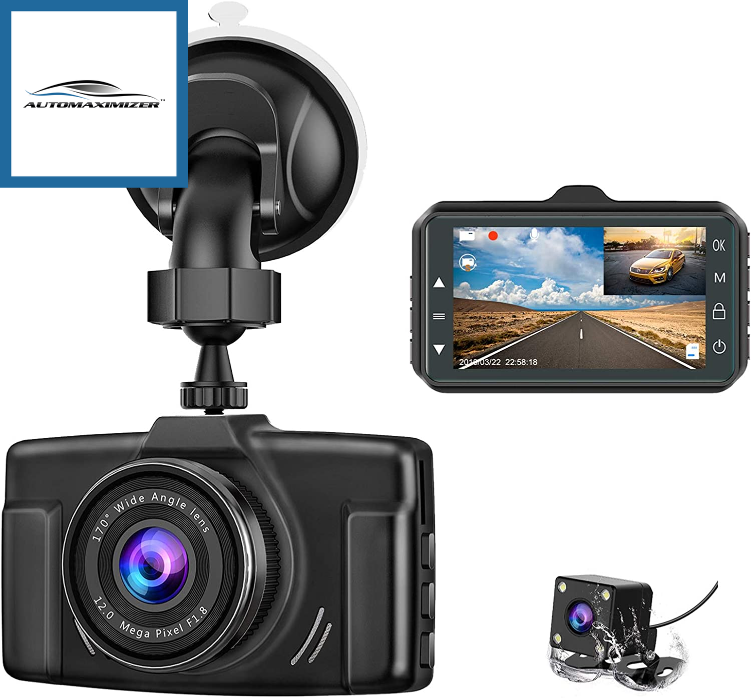 Dash Cam WiFi FHD 1080P Car Camera, Front Dash Camera for Cars, Mini  Dashcams for Cars with Night Vision, 24 Hours Parking Mode, WDR, Loop  Recording
