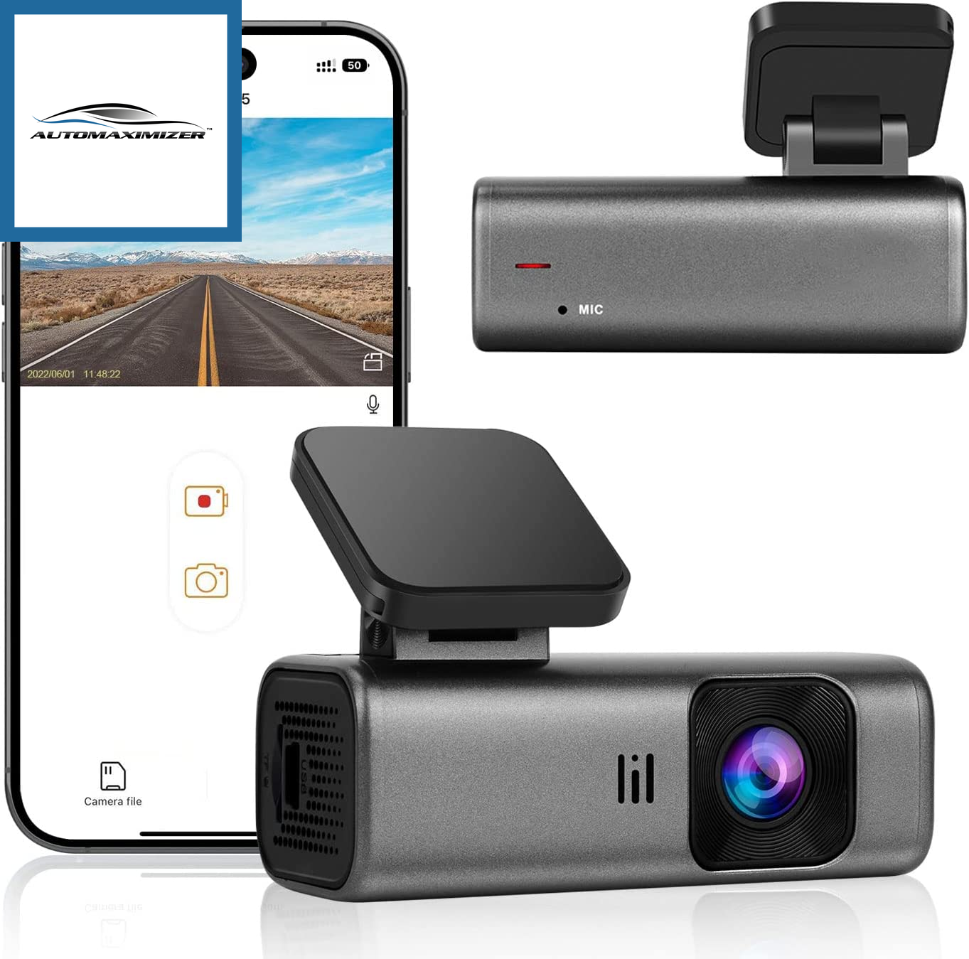 Dash Cam 2K Wifi 1440P Car Camera, Dash Camera Cars, Front Dashcam – AutoMaximizer