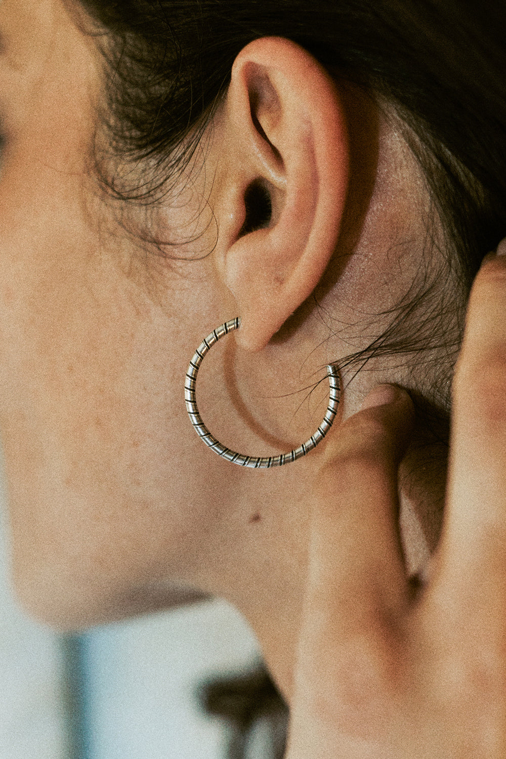 Jewelry stocking stuffers - This Very Moment Hoops earrings from Air & Anchor