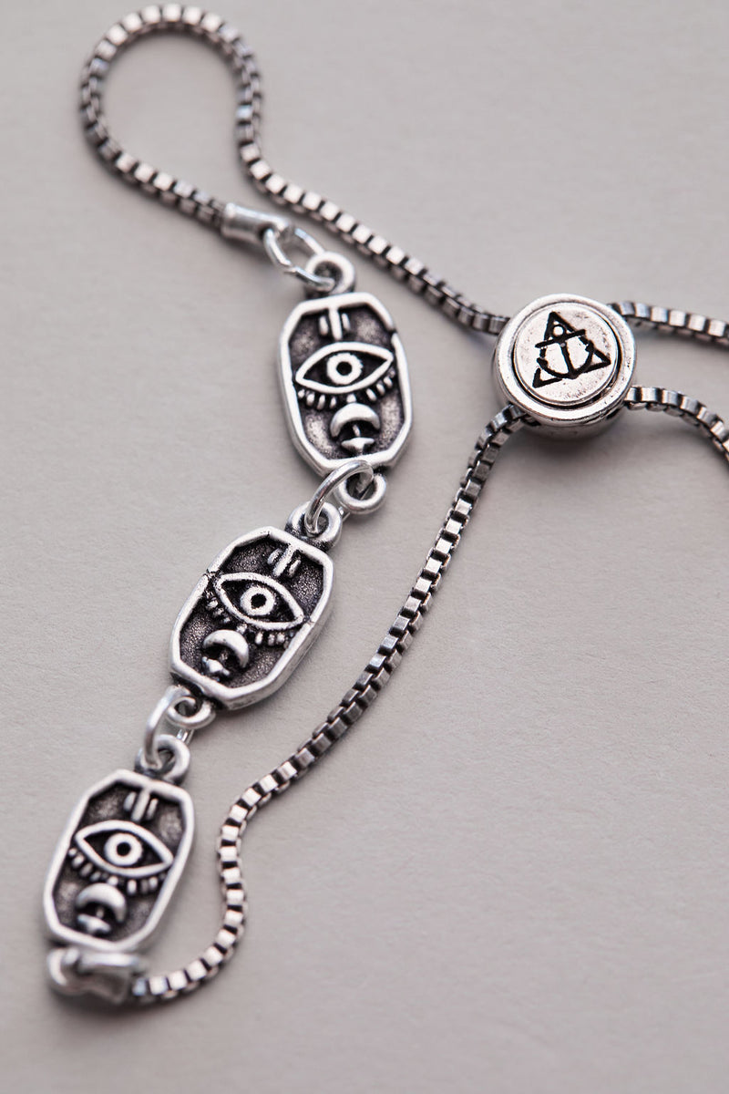 As Far As The Eye Can See Adjustable Chain Bracelet