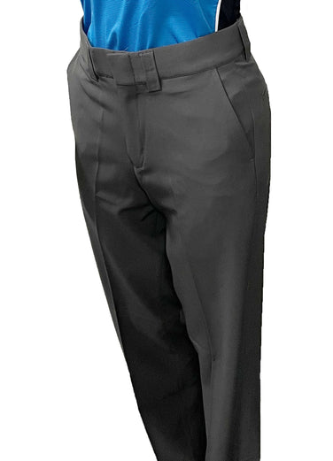 BBS379-Smitty Women's Flat Front Combo Pants-Heather Grey Only