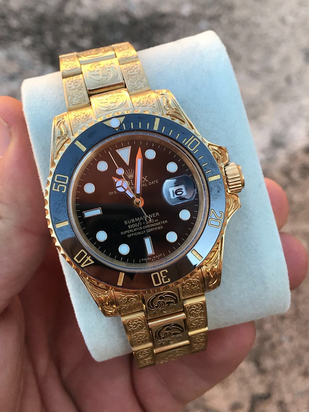 rolex submariner yellow gold