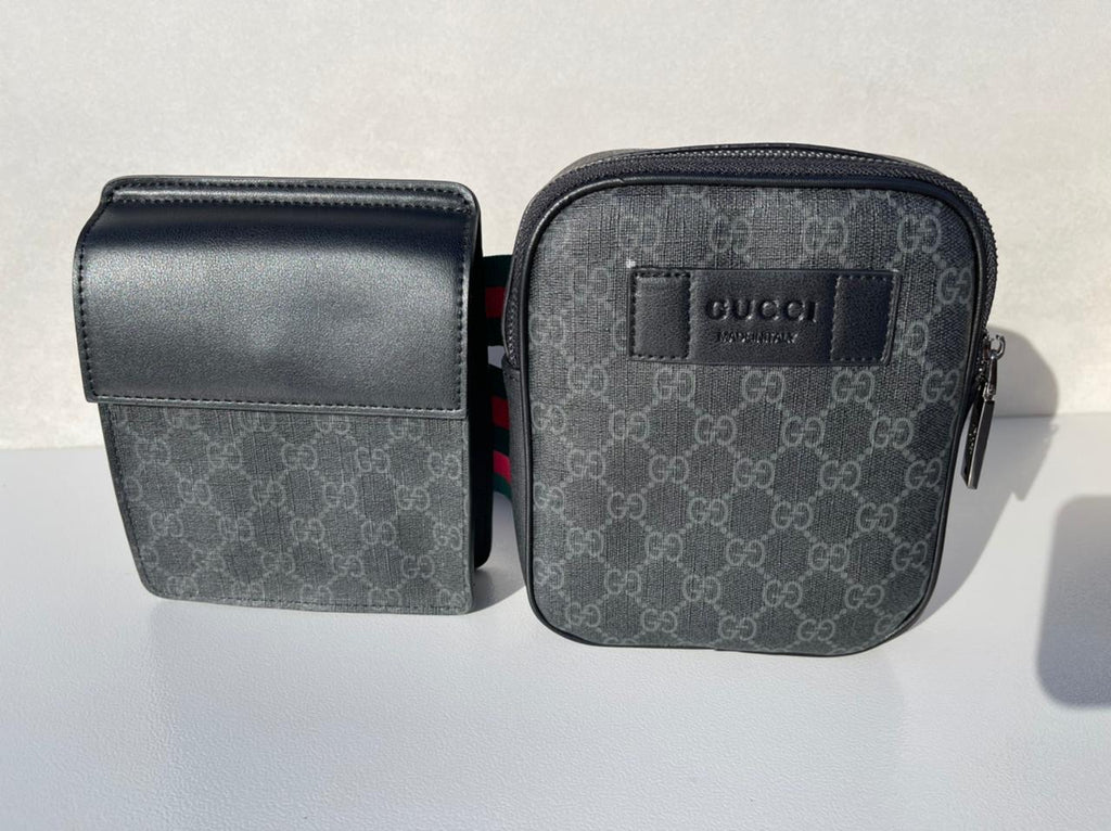 gg supreme belt bag black