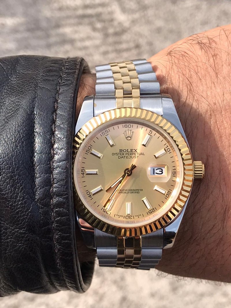 Rolex Datejust bicolor gold dial