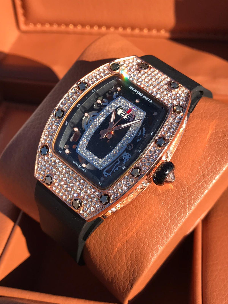 Richard mille 2024 iced out watch