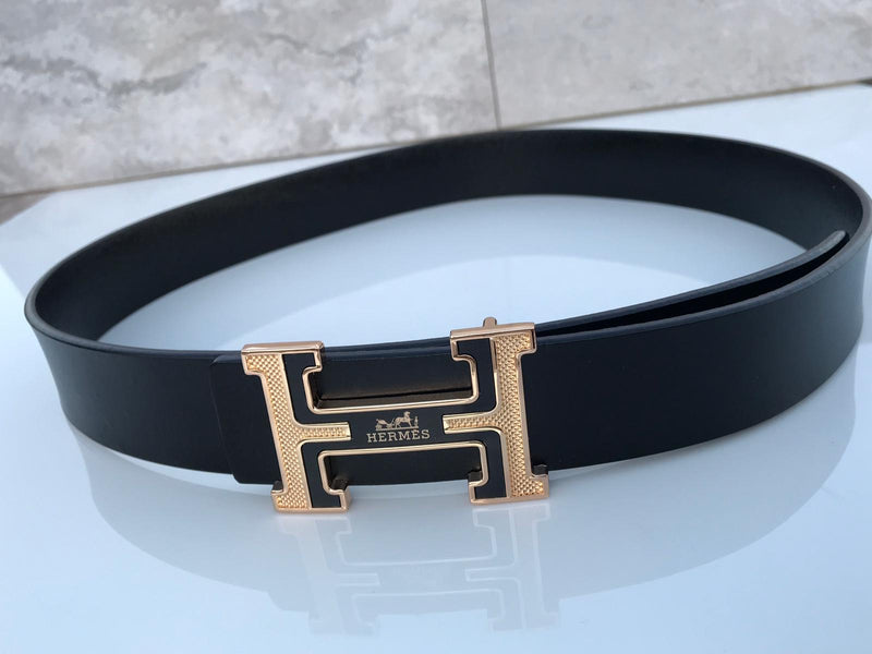 womens black hermes belt