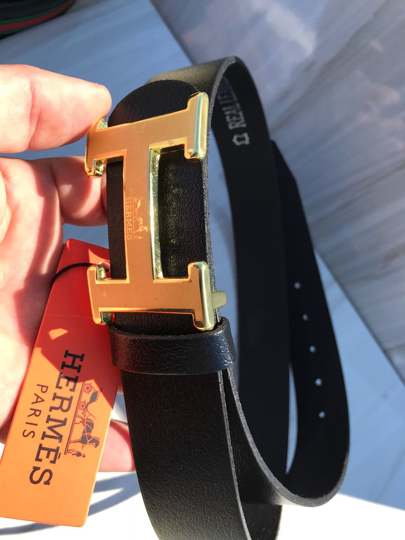 black hermes belt