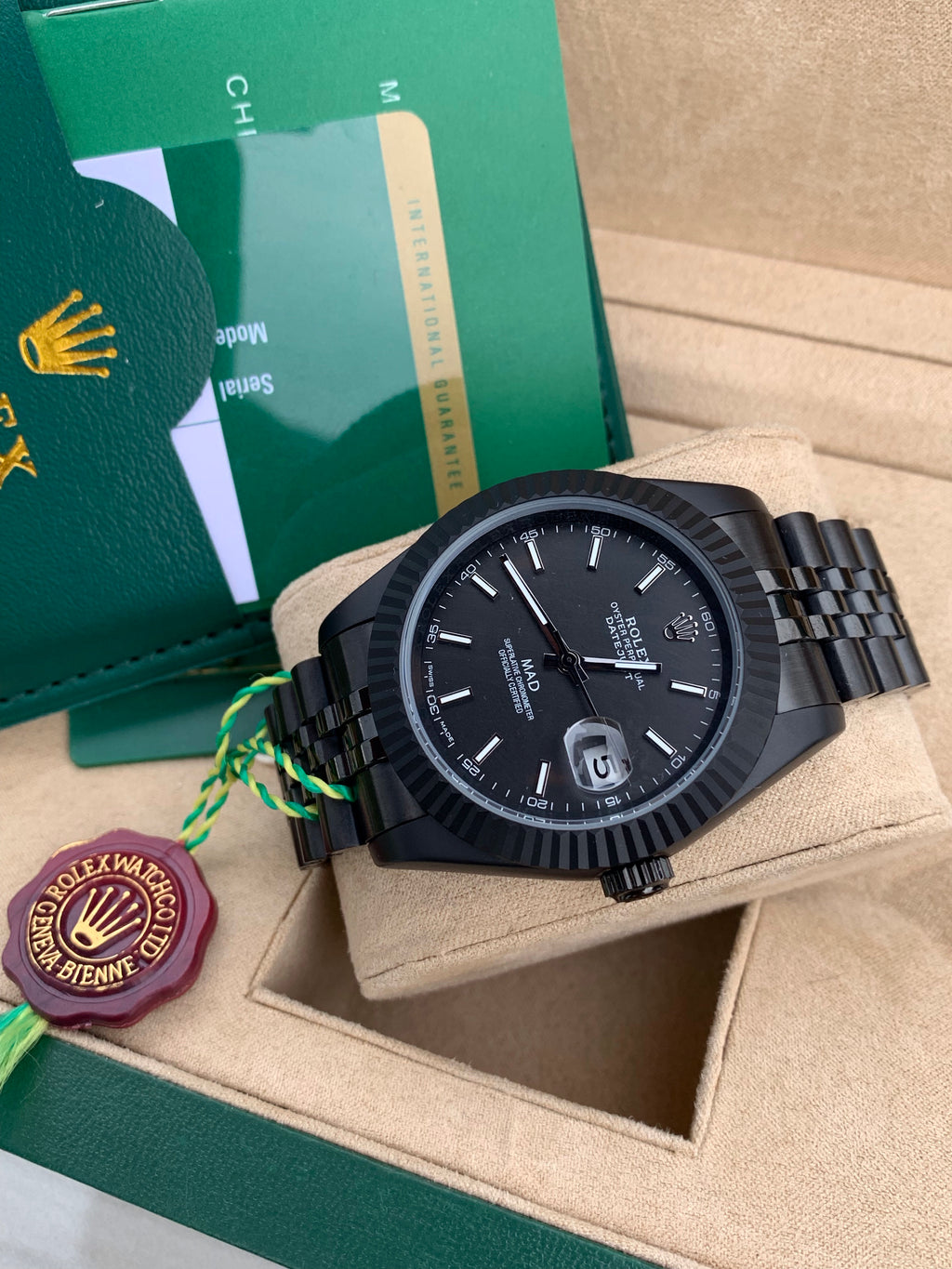 rolex datejust black venom