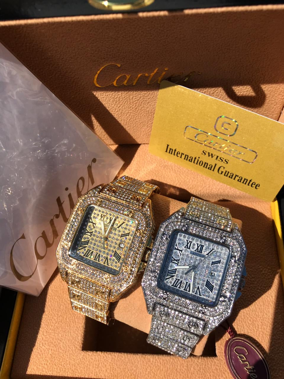 iced out cartier watch price