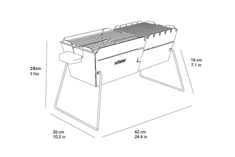 Gasschlauch mit Ventil – Knister Grill DE