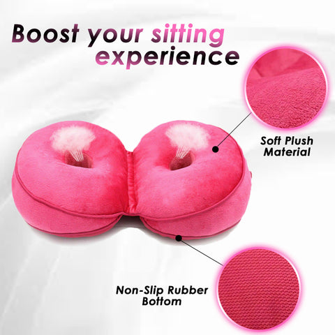 Dual Side Buttocks Cushion Comfort Lift Hips Up Seat Cushion Beautiful  Buttocks Cushion Relieve Stress & Pain Fits in Car Seat/Home/Office