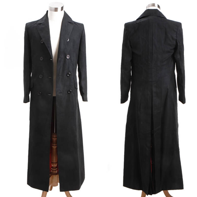 Captain Jack Harkness Trench Coat Doctor Who Black Wool Coat Jacket AC ...