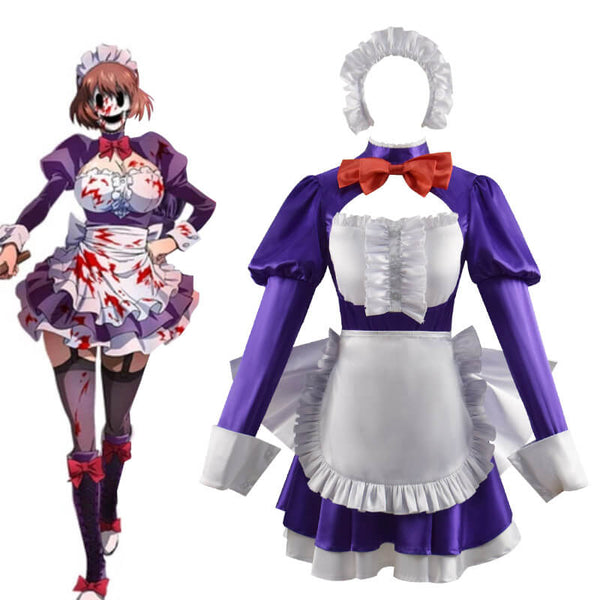 Tenkuu Shinpan High-Rise Invasion Maid Maid-fuku Kamen Cosplay Costume